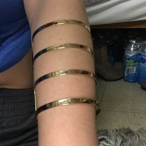 Gold arm band bracelet